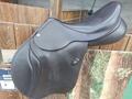 Selle mixte en cuir marron 17,5