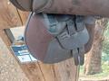 Selle mixte en cuir marron 17,5
