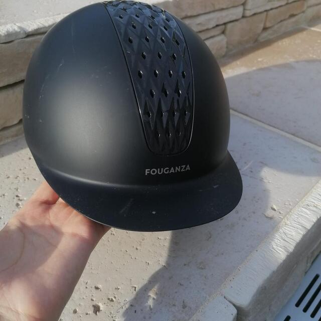 Casque d’équitation Décathlon adulte – 520 Bleu Cosmos – Taille 58