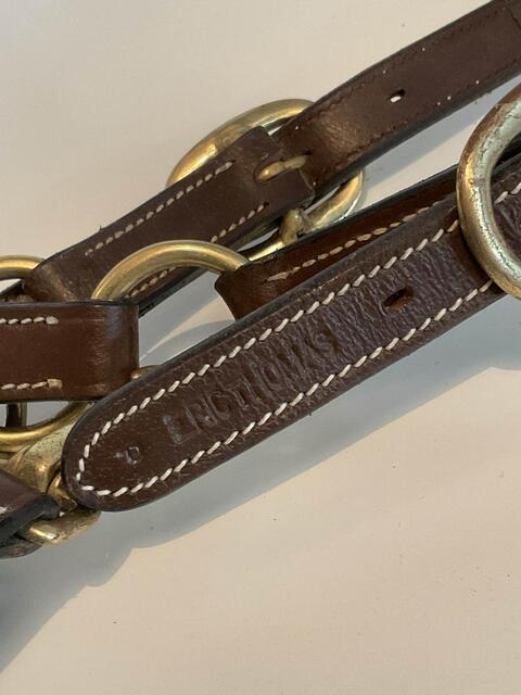 Licol en cuir Éric Thomas + longes d’attache