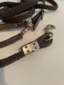 Licol en cuir Éric Thomas + longes d’attache