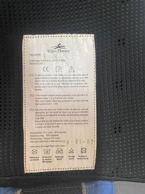 Gilet de Cross Equitheme