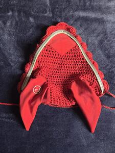 Bonnet Equitheme rouge neuf taille cheval