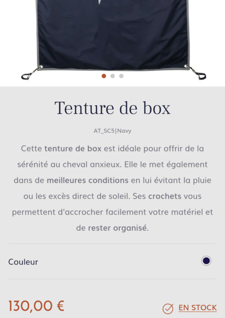 Tenture de Box Antares