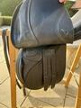 Selle mixte en cuir noir