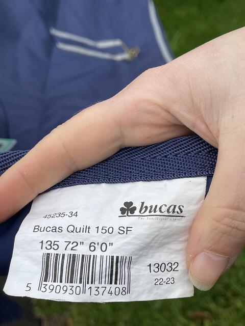 Bucas quilt 150g taille 135