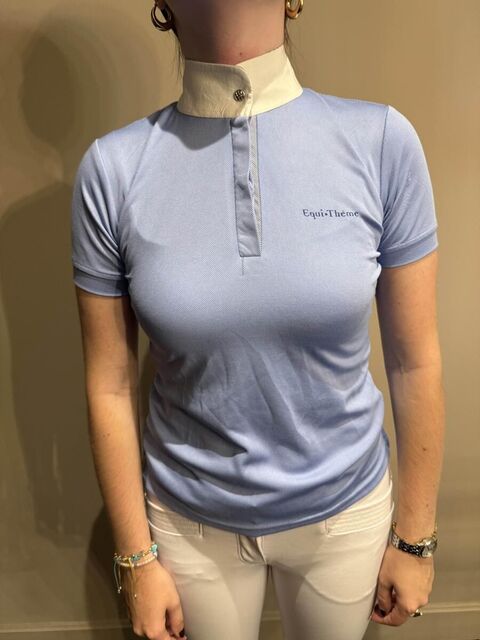 Polo bleu Equithème