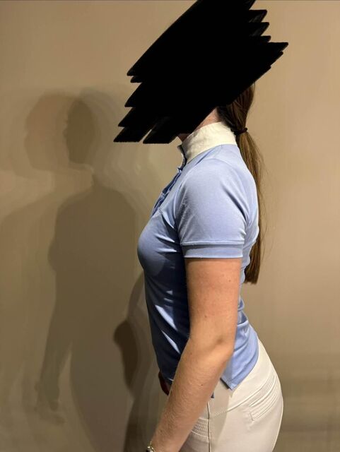 Polo bleu Equithème