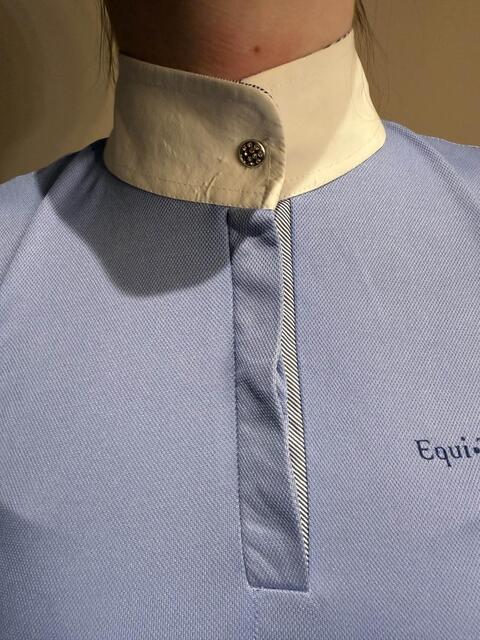 Polo bleu Equithème