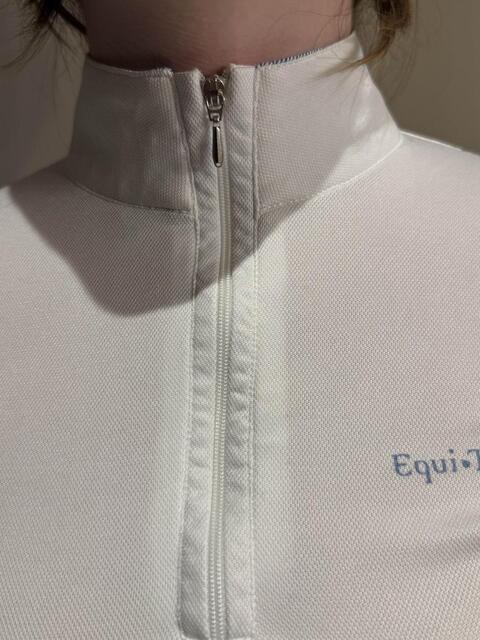 Polo blanc Equithème