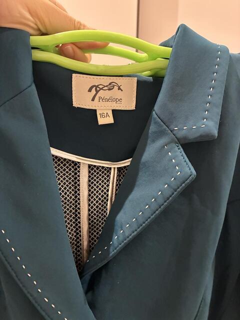 Veste de concours Pénélope Leprévost bleu canard