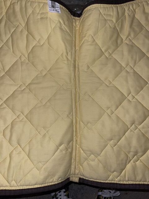 Tapis cheval jaune et marron Felix Bühler