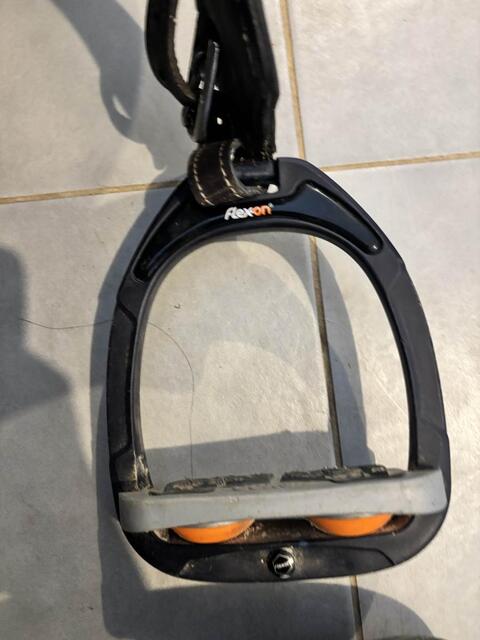 Étriers Flex On bleu ultra grip