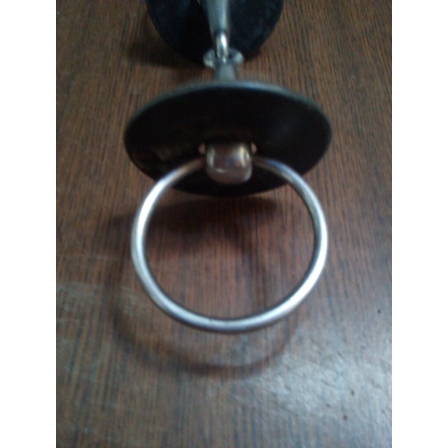 Mors équitation cheval 2 anneaux creux en inox avec Rondelles