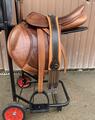 Selle Mixte complète 17,5 Cuir de Veau Marque Henri De Rivel