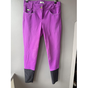 Pantalon grip silicone d’équitation IAGO taille 36FR violet mauve rose