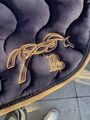 tapis PÉNÉLOPE bleu/camel