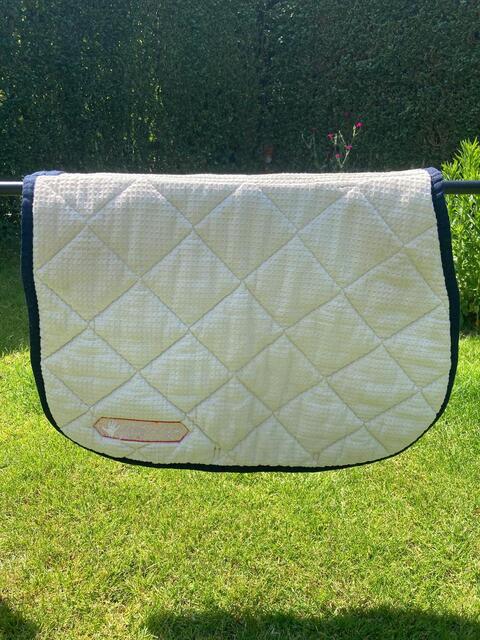 Tapis de selle Equipe Italy – Bleu Marine – Taille Full – Nid d'abeille