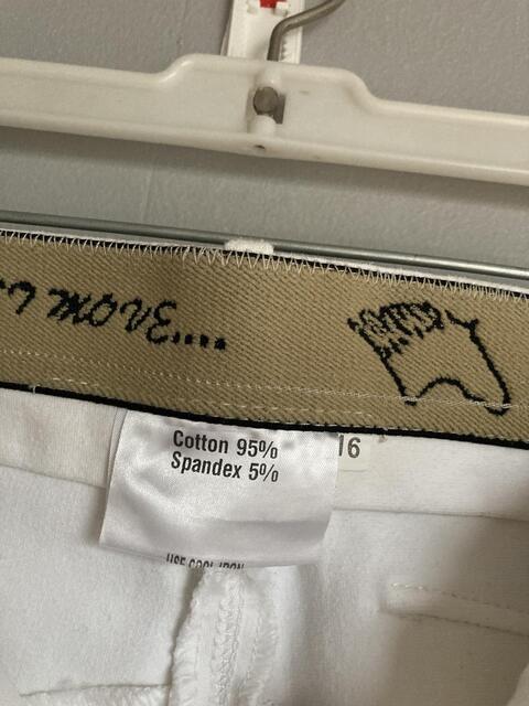 Pantalon de concours blanc Just Move – Taille 16 ans