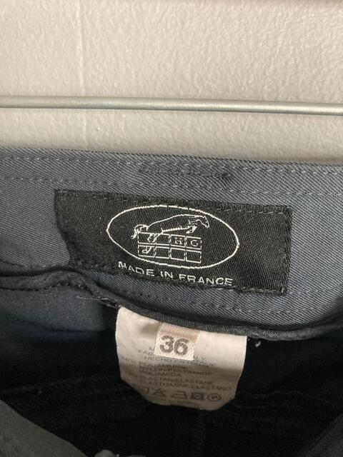 Pantalon d'équitation Hervé Godignon gris – Taille 36 – Coupe élégante