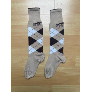 Chaussettes d'équitation Hervé Godignon – Motif losanges – Taille 36/38