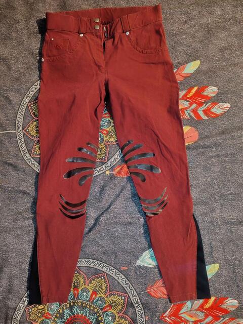 pantalon bordeaux flags and cup
