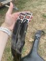 sangle bavette cuire noir