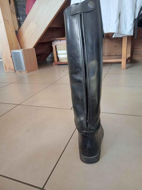 botte en cuir