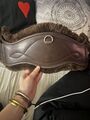 Sangle courte anatomique Kentucky marron 65 cm + 2 moutons amovibles