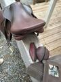 Selle cuir marron 17,5"