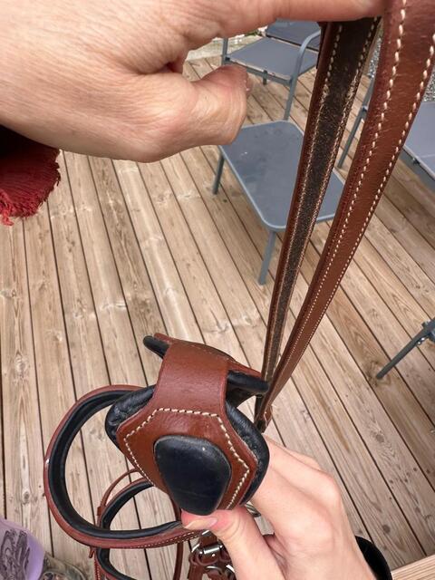 Filet cuir marron taille Full