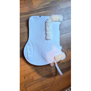 Tapis de selle / blanc / équitation / cheval / amortisseur