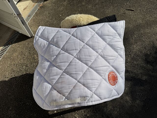 Tapis de selle Hermès blanc