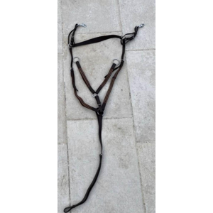 collier de chasse avec martingale marron