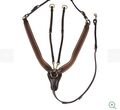 collier de chasse avec martingale marron