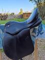 selle dressage Kieffer cuir noire Tbe