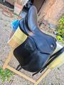 selle dressage Kieffer cuir noire Tbe