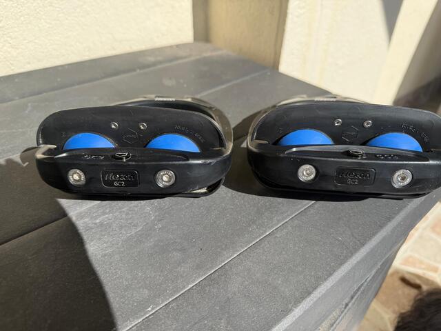 Étriers Flex-on Green Composite GC2 – noir / bleu – très bon état