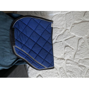 tapis de selle Cristina Sport bleu roi à strass