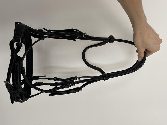 Bride en cuir noire
