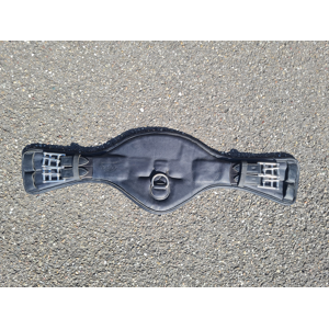 Sangle dressage anatomique courte cuir noir Macel