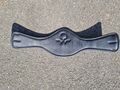 Sangle dressage anatomique courte cuir noir Macel