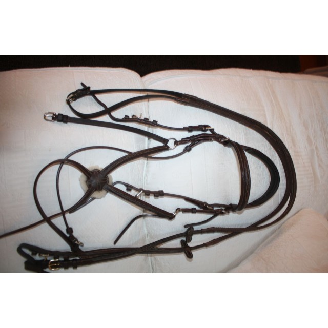 Filet poney Privilège Equitation modèle Royan muserole croisée