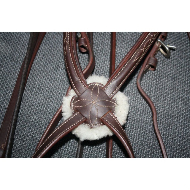 Filet poney Privilège Equitation modèle Royan muserole croisée