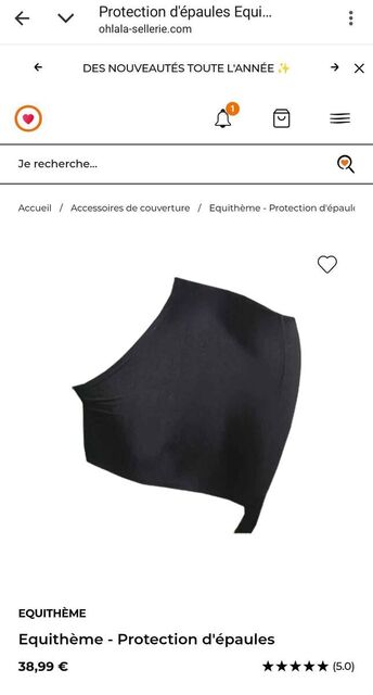 protection d'épaules pour couverture cheval