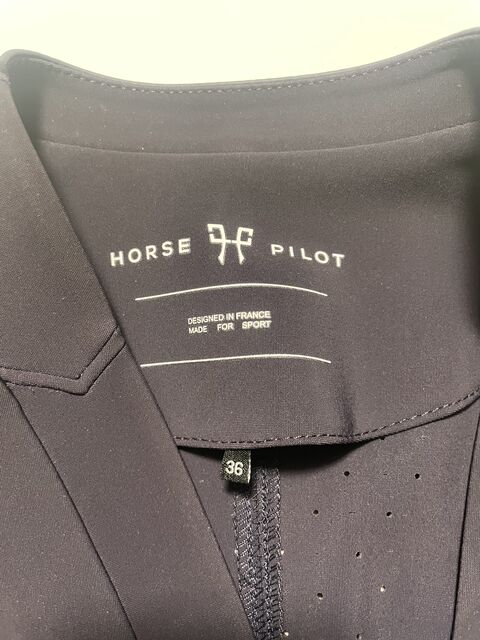 veste de concours horse pilote bleu foncée