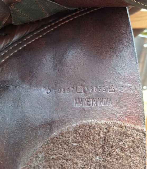 selle Roméo Fouganza 17"5 avec tapis décathlon
