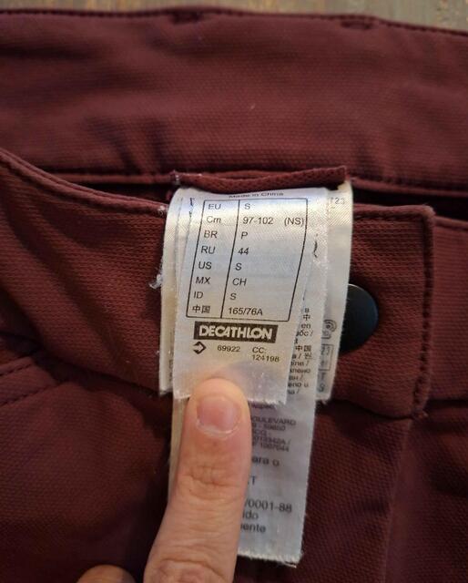 Pantalon bordeaux S