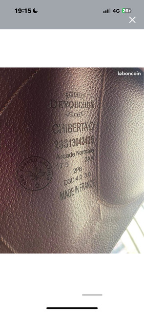 Devoucoux chiberta O 17,5 Cartier 2AA