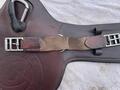 Sangle bavette courte Forestier 60cm cuir havane